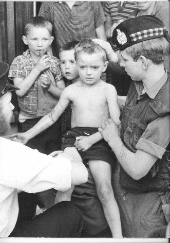 riot casualty - Unity Flats - Belfast 1970