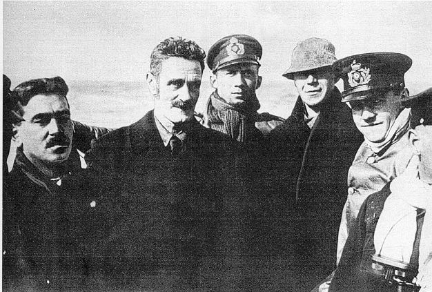 Casement photograph on German submarine with Monteith and Bailey April 1916
